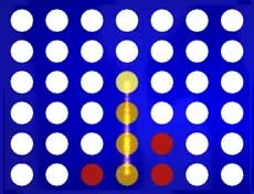 Classic Connect Four grid